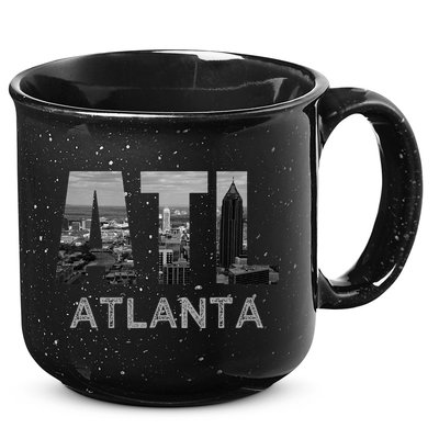 City Of Atlanta Georgia Skyline Cityscape Downtown Atl Home 15oz Campfire Ceramic Mug