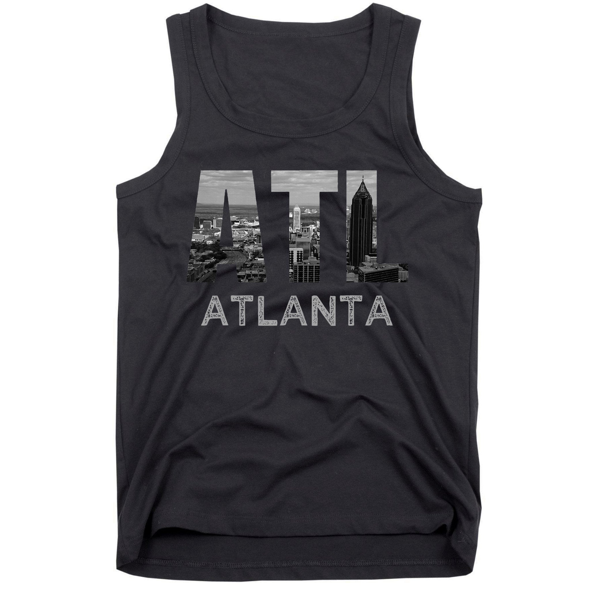 City Of Atlanta Georgia Skyline Cityscape Downtown Atl Home Tank Top
