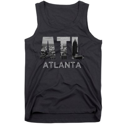 City Of Atlanta Georgia Skyline Cityscape Downtown Atl Home Tank Top