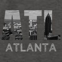 City Of Atlanta Georgia Skyline Cityscape Downtown Atl Home Vector Backpack
