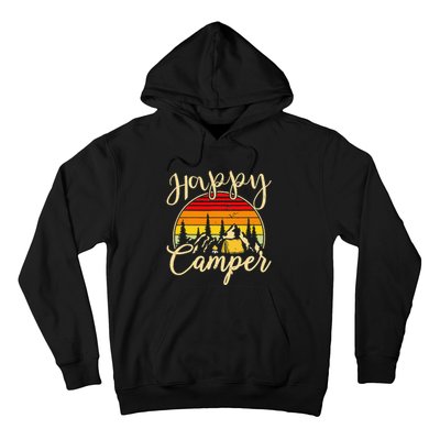 Camper Outdoor Activity Camping Lover Happy Camper Hoodie