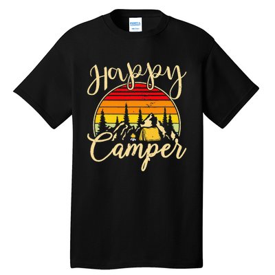 Camper Outdoor Activity Camping Lover Happy Camper Tall T-Shirt