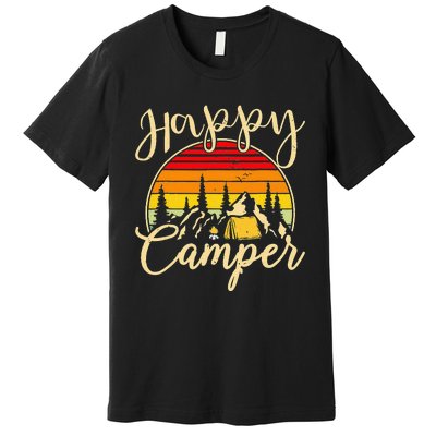 Camper Outdoor Activity Camping Lover Happy Camper Premium T-Shirt