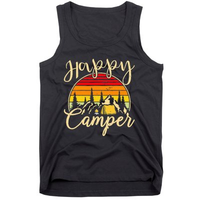 Camper Outdoor Activity Camping Lover Happy Camper Tank Top