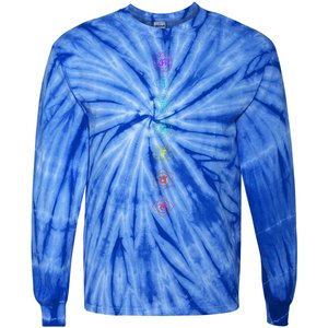 Chakras Om Anahata Sahasrara Mulsdhara Tie-Dye Long Sleeve Shirt