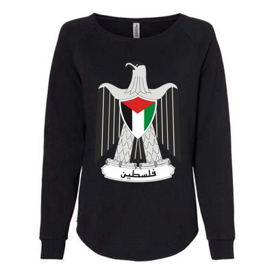 Coat Of Arms Of Palestine Womens California Wash Sweatshirt