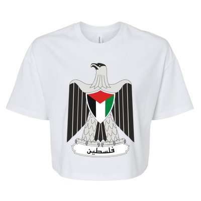 Coat Of Arms Of Palestine Bella+Canvas Jersey Crop Tee