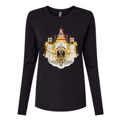 Coat Of Arms German Empire Imperial Eagle Womens Cotton Relaxed Long Sleeve T-Shirt