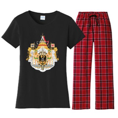 Coat Of Arms German Empire Imperial Eagle Women's Flannel Pajama Set