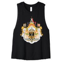 Coat Of Arms German Empire Imperial Eagle Women's Racerback Cropped Tank