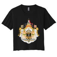 Coat Of Arms German Empire Imperial Eagle Women's Crop Top Tee