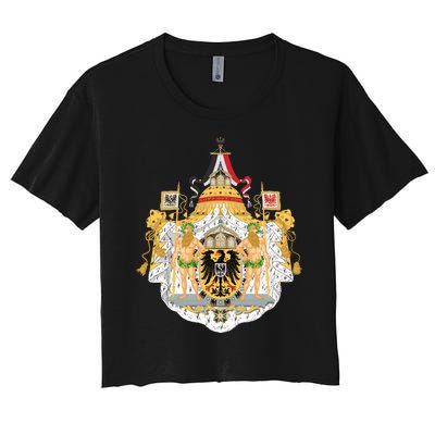 Coat Of Arms German Empire Imperial Eagle Women's Crop Top Tee