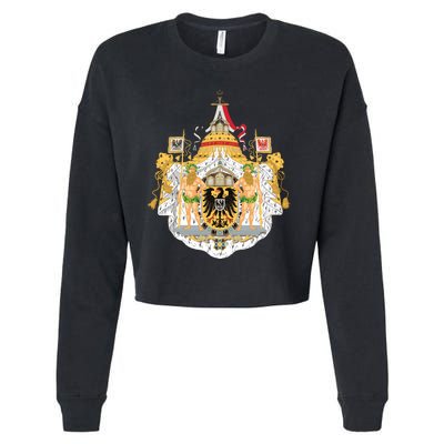 Coat Of Arms German Empire Imperial Eagle Cropped Pullover Crew