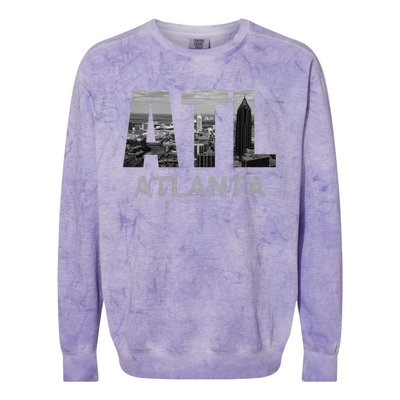 City Of Atlanta Georgia Skyline Cityscape Downtown ATL Home Colorblast Crewneck Sweatshirt