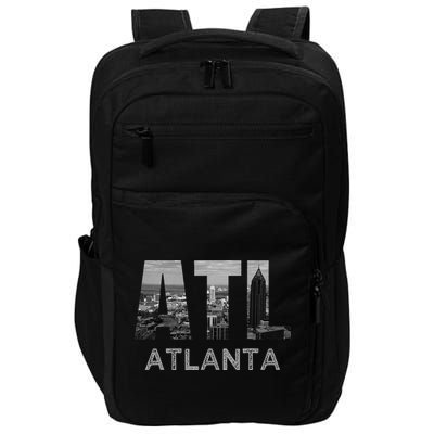 City Of Atlanta Georgia Skyline Cityscape Downtown ATL Home Impact Tech Backpack