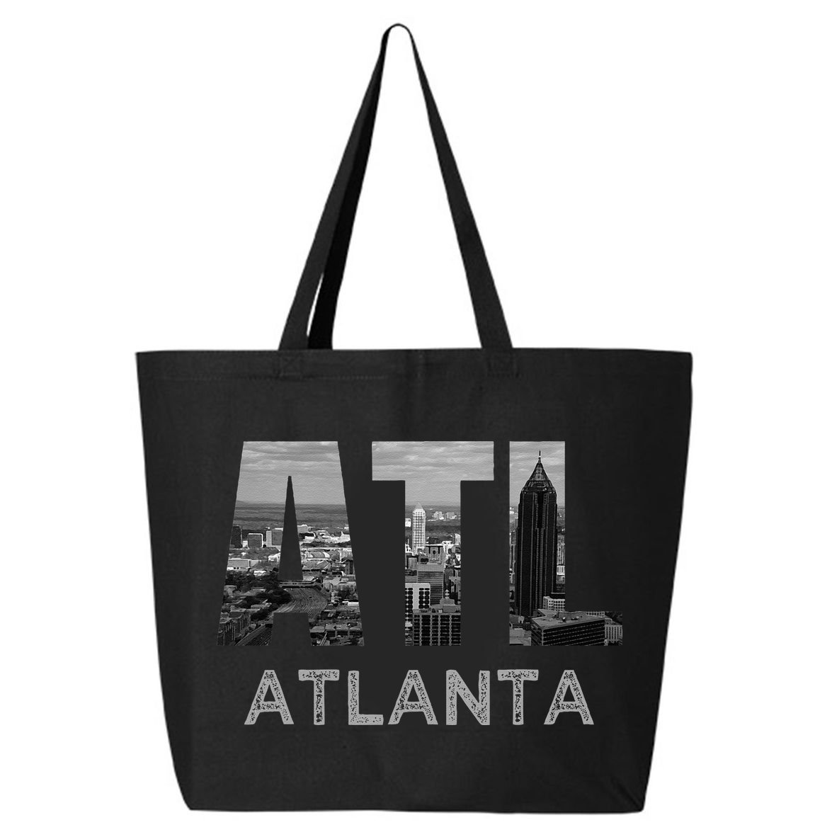 City Of Atlanta Georgia Skyline Cityscape Downtown ATL Home 25L Jumbo Tote