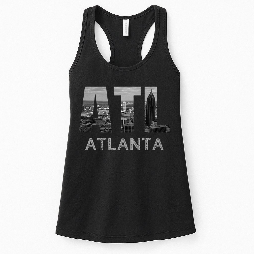 City Of Atlanta Georgia Skyline Cityscape Downtown ATL Home Womens Tank Top
