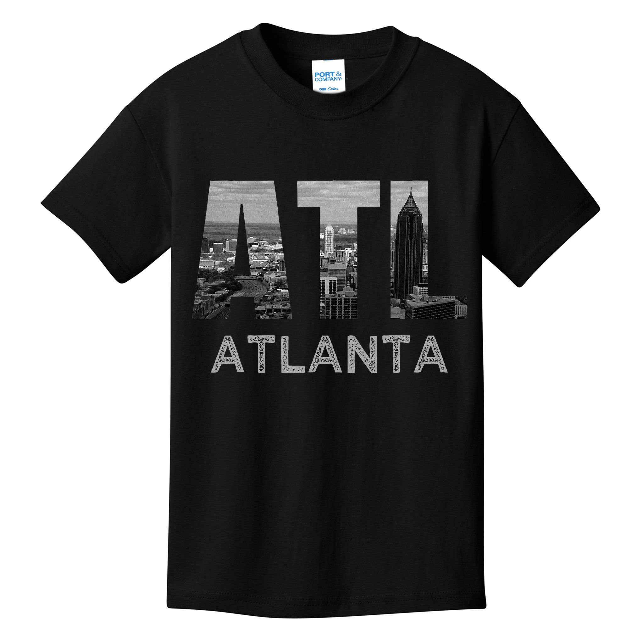 City Of Atlanta Georgia Skyline Cityscape Downtown ATL Home Kids T-Shirt