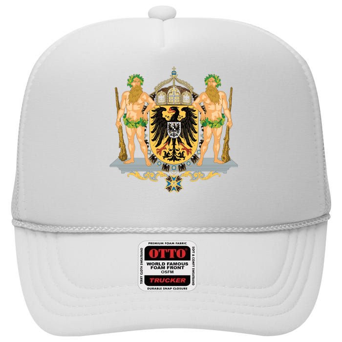 Coat Of Arms German Empire Imperial Eagle High Crown Mesh Back Trucker Hat