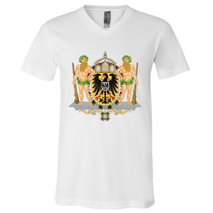 Coat Of Arms German Empire Imperial Eagle V-Neck T-Shirt