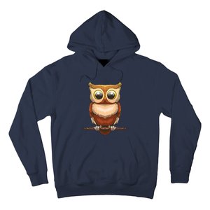 Cute Owl Art For Men Women Boy Girl Owl Lovers Hoodie