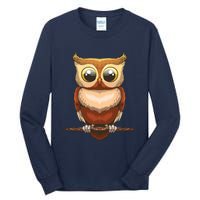 Cute Owl Art For Men Women Boy Girl Owl Lovers Tall Long Sleeve T-Shirt