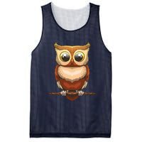 Cute Owl Art For Men Women Boy Girl Owl Lovers Mesh Reversible Basketball Jersey Tank