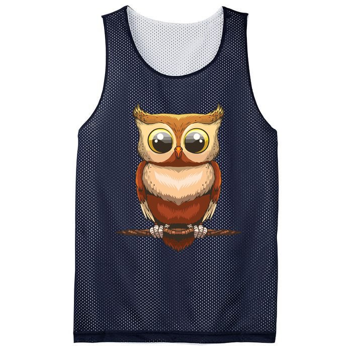 Cute Owl Art For Men Women Boy Girl Owl Lovers Mesh Reversible Basketball Jersey Tank