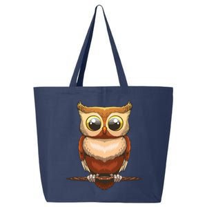 Cute Owl Art For Men Women Boy Girl Owl Lovers 25L Jumbo Tote