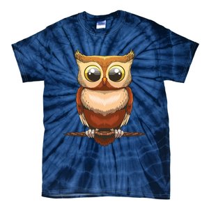 Cute Owl Art For Men Women Boy Girl Owl Lovers Tie-Dye T-Shirt