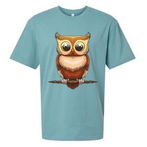 Cute Owl Art For Men Women Boy Girl Owl Lovers Sueded Cloud Jersey T-Shirt