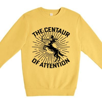 Centaur Of Attention History Teacher Premium Crewneck Sweatshirt