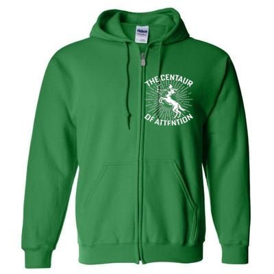 Centaur Of Attention History Teacher Full Zip Hoodie