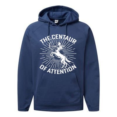 Centaur Of Attention History Teacher Performance Fleece Hoodie