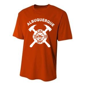 City Of Albuquerque Fire Departt New Mexico Firefighter Great Gift Performance Sprint T-Shirt