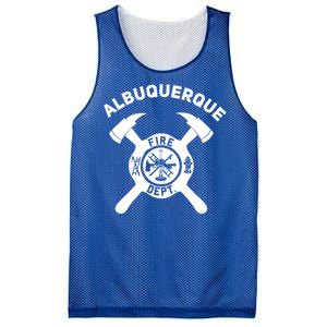 City Of Albuquerque Fire Departt New Mexico Firefighter Great Gift Mesh Reversible Basketball Jersey Tank