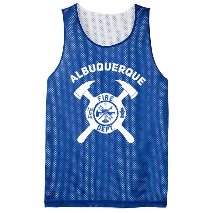 City Of Albuquerque Fire Departt New Mexico Firefighter Great Gift Mesh Reversible Basketball Jersey Tank