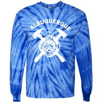 City Of Albuquerque Fire Departt New Mexico Firefighter Great Gift Tie-Dye Long Sleeve Shirt