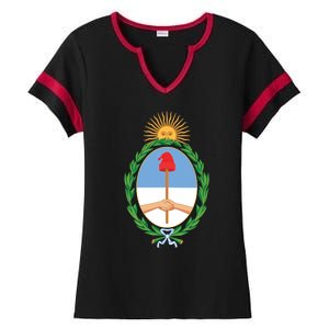 Coat Of Arms Of Argentina Ladies Halftime Notch Neck Tee