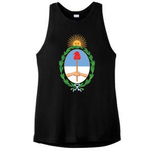 Coat Of Arms Of Argentina Ladies PosiCharge Tri-Blend Wicking Tank