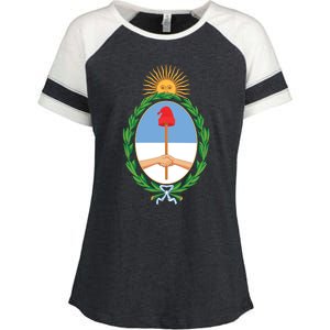 Coat Of Arms Of Argentina Enza Ladies Jersey Colorblock Tee