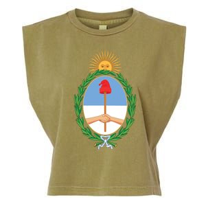 Coat Of Arms Of Argentina Garment-Dyed Women's Muscle Tee