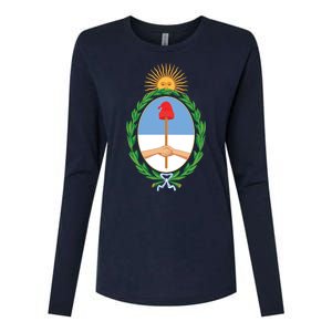 Coat Of Arms Of Argentina Womens Cotton Relaxed Long Sleeve T-Shirt