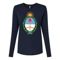 Coat Of Arms Of Argentina Womens Cotton Relaxed Long Sleeve T-Shirt