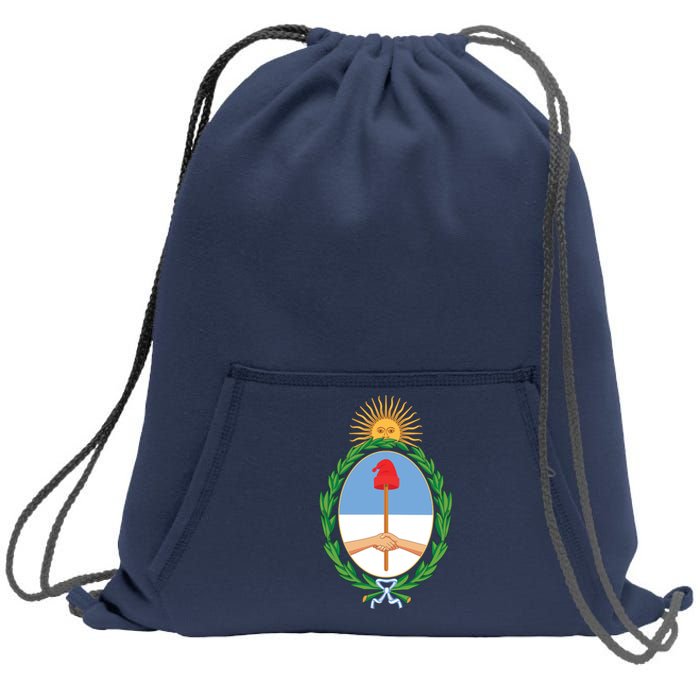 Coat Of Arms Of Argentina Sweatshirt Cinch Pack Bag