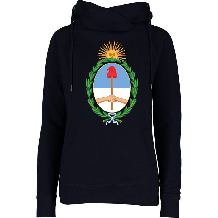 Coat Of Arms Of Argentina Womens Funnel Neck Pullover Hood