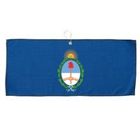 Coat Of Arms Of Argentina Large Microfiber Waffle Golf Towel