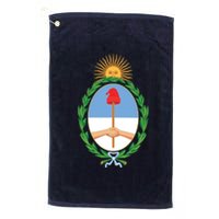 Coat Of Arms Of Argentina Platinum Collection Golf Towel