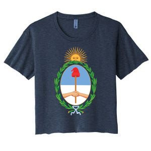 Coat Of Arms Of Argentina Women's Crop Top Tee