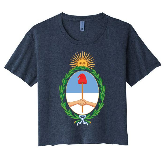 Coat Of Arms Of Argentina Women's Crop Top Tee